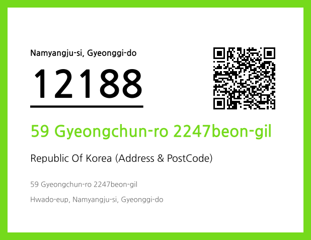 Address and Postal Code QR Code Image (CC BY 4.0)