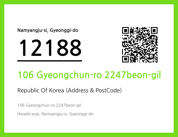 CC BY 4.0 Address and Postal Code QR Code Image (CC BY 4.0)