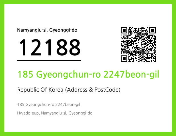 Address and Postal Code QR Code Image (CC BY 4.0)