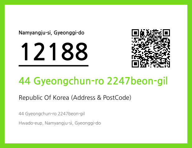 Address and Postal Code QR Code Image (CC BY 4.0)