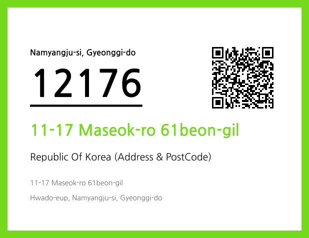 Address and Postal Code QR Code Image (CC BY 4.0)