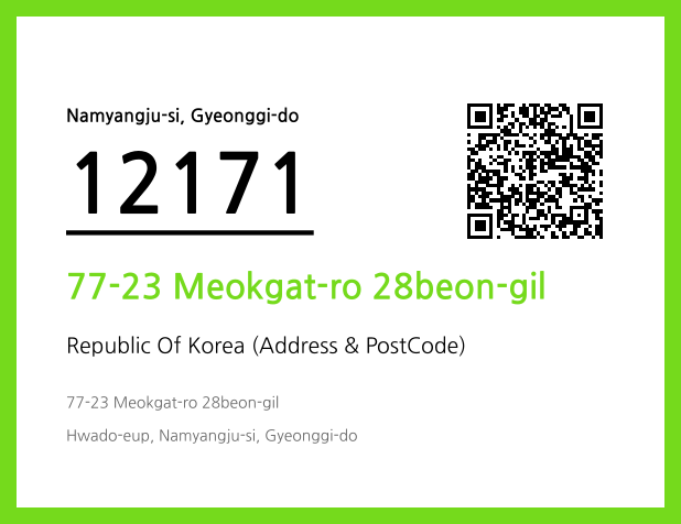 Address and Postal Code QR Code Image (CC BY 4.0)