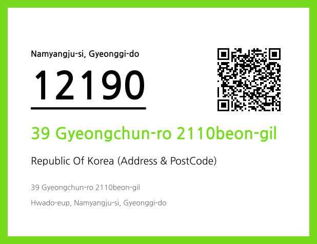 CC BY 4.0 Address and Postal Code QR Code Image (CC BY 4.0)