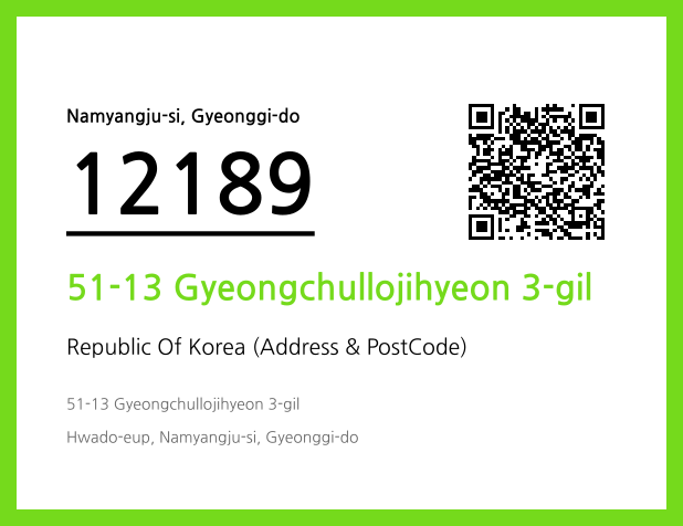 Address and Postal Code QR Code Image (CC BY 4.0)