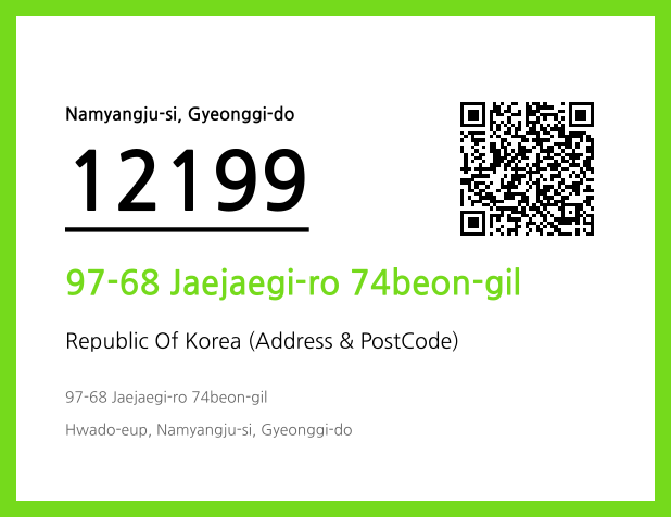 Address and Postal Code QR Code Image (CC BY 4.0)