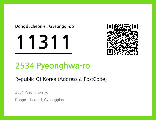 Address and Postal Code QR Code Image (CC BY 4.0)