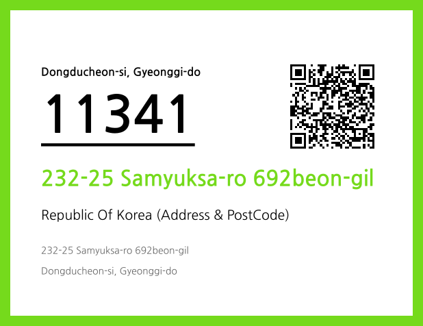 Address and Postal Code QR Code Image (CC BY 4.0)