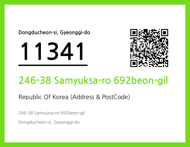 Address and Postal Code QR Code Image (CC BY 4.0)