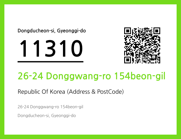 Address and Postal Code QR Code Image (CC BY 4.0)