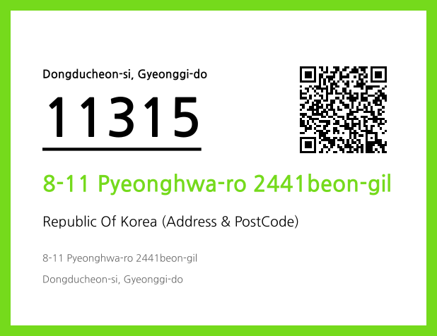 Address and Postal Code QR Code Image (CC BY 4.0)