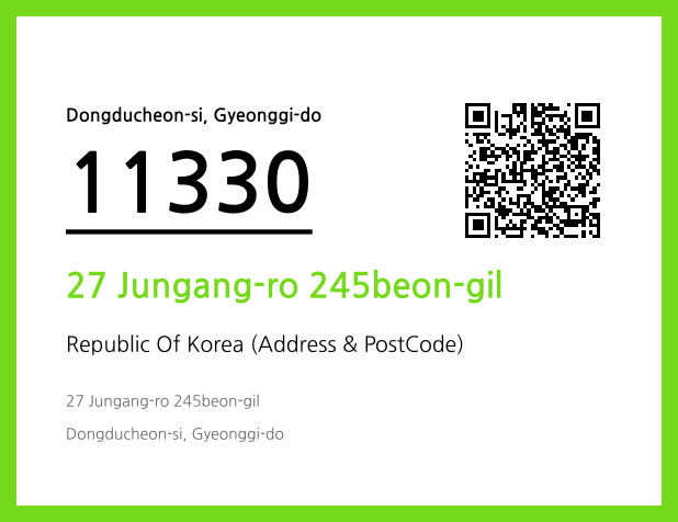 Address and Postal Code QR Code Image (CC BY 4.0)