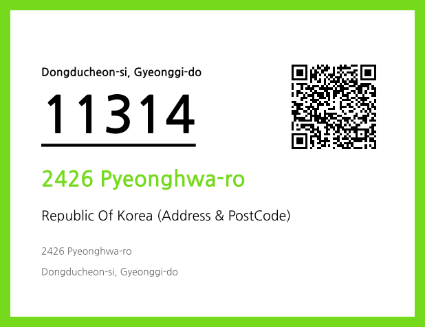Address and Postal Code QR Code Image (CC BY 4.0)