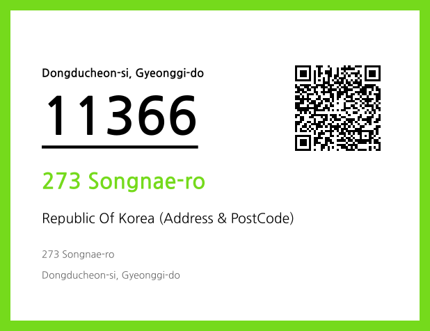 Address and Postal Code QR Code Image (CC BY 4.0)