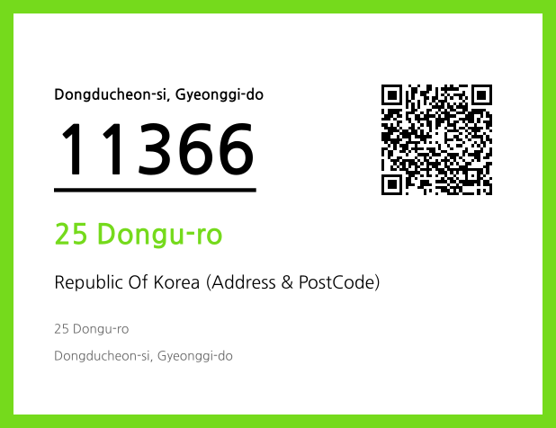 Address and Postal Code QR Code Image (CC BY 4.0)