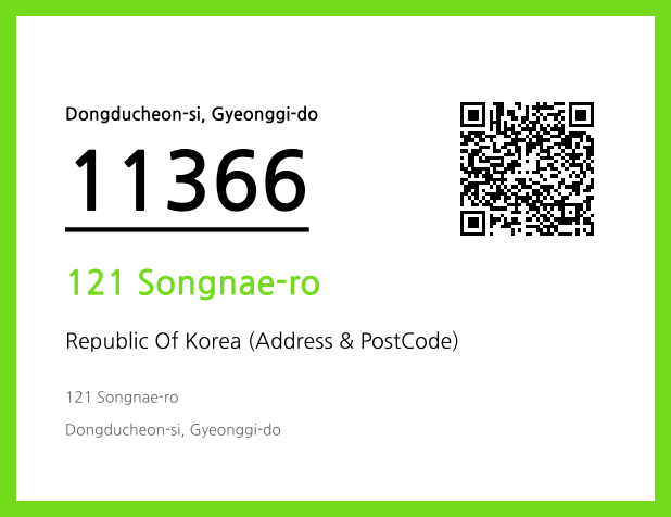 Address and Postal Code QR Code Image (CC BY 4.0)