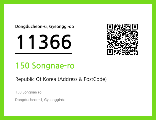 Address and Postal Code QR Code Image (CC BY 4.0)