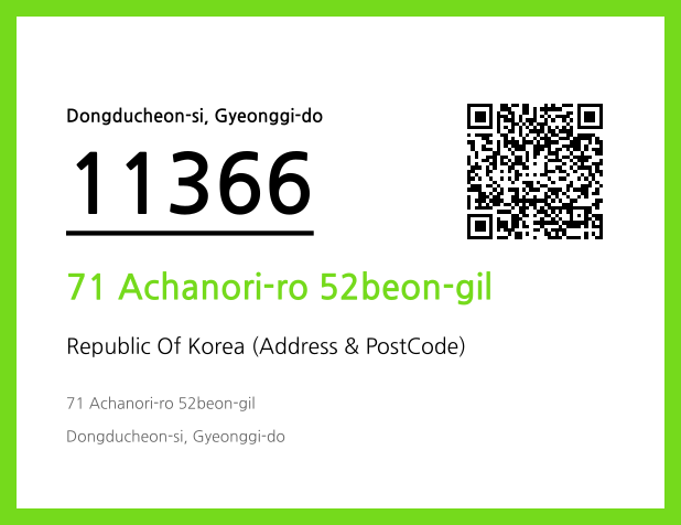 Address and Postal Code QR Code Image (CC BY 4.0)