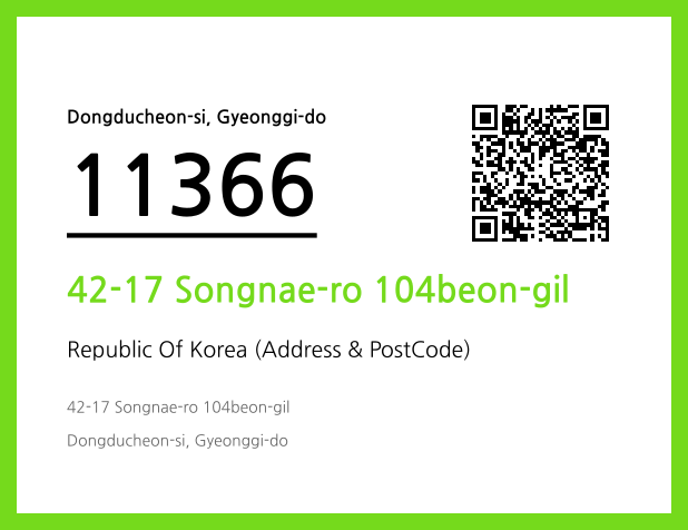 Address and Postal Code QR Code Image (CC BY 4.0)