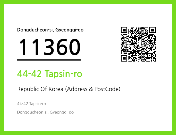 Address and Postal Code QR Code Image (CC BY 4.0)