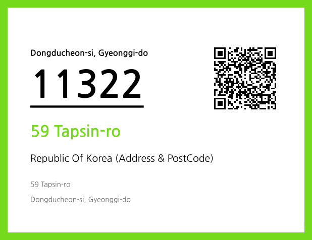 Address and Postal Code QR Code Image (CC BY 4.0)