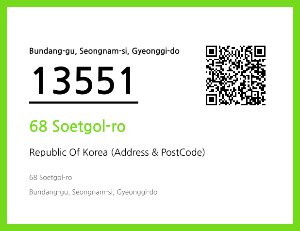 CC BY 4.0 Address and Postal Code QR Code Image (CC BY 4.0)