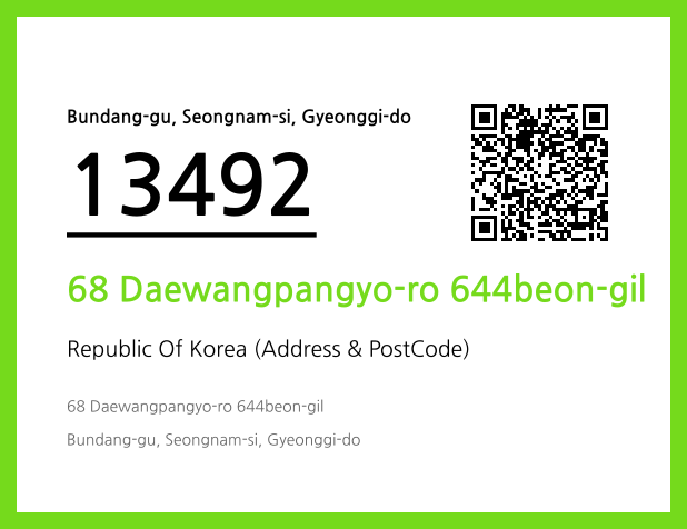 Address and Postal Code QR Code Image (CC BY 4.0)