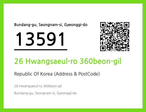 Address and Postal Code QR Code Image (CC BY 4.0)