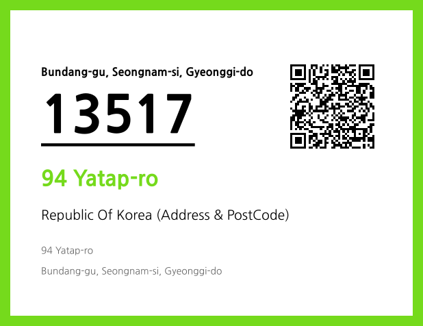 Address and Postal Code QR Code Image (CC BY 4.0)