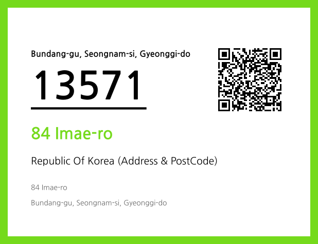 Address and Postal Code QR Code Image (CC BY 4.0)