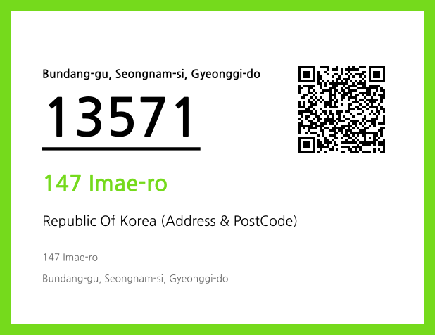Address and Postal Code QR Code Image (CC BY 4.0)