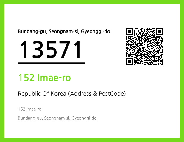 Address and Postal Code QR Code Image (CC BY 4.0)