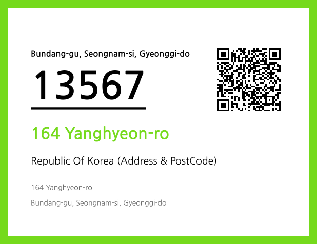 Address and Postal Code QR Code Image (CC BY 4.0)