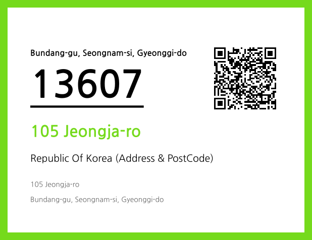 Address and Postal Code QR Code Image (CC BY 4.0)