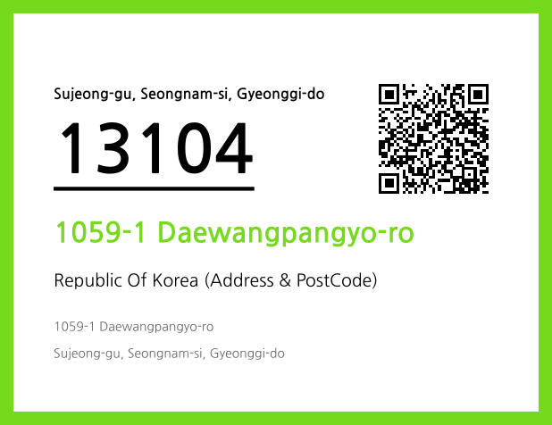Address and Postal Code QR Code Image (CC BY 4.0)