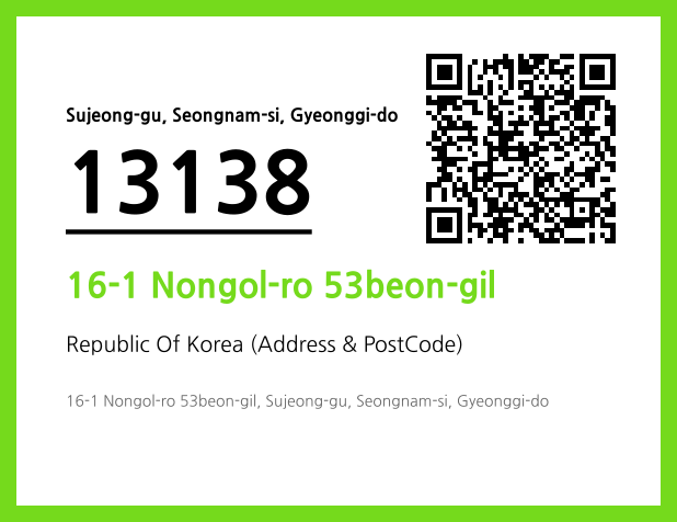 Address and Postal Code QR Code Image (CC BY 4.0)