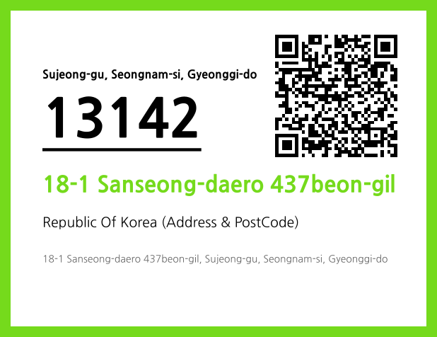 Address and Postal Code QR Code Image (CC BY 4.0)