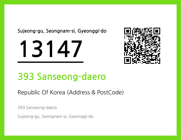 Address and Postal Code QR Code Image (CC BY 4.0)