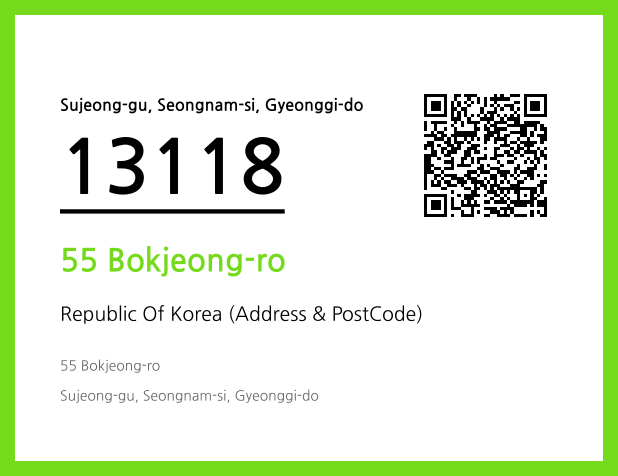 Address and Postal Code QR Code Image (CC BY 4.0)