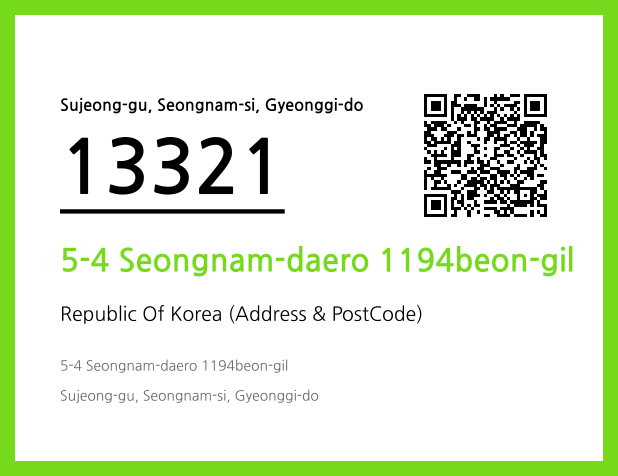 Address and Postal Code QR Code Image (CC BY 4.0)