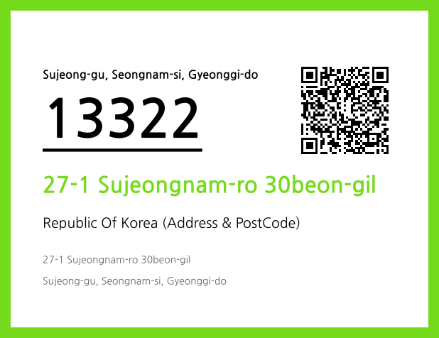 Address and Postal Code QR Code Image (CC BY 4.0)