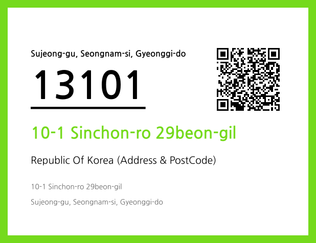 Address and Postal Code QR Code Image (CC BY 4.0)