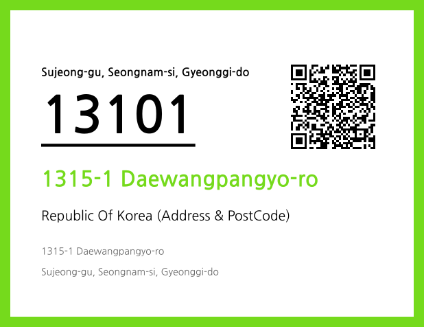 Address and Postal Code QR Code Image (CC BY 4.0)