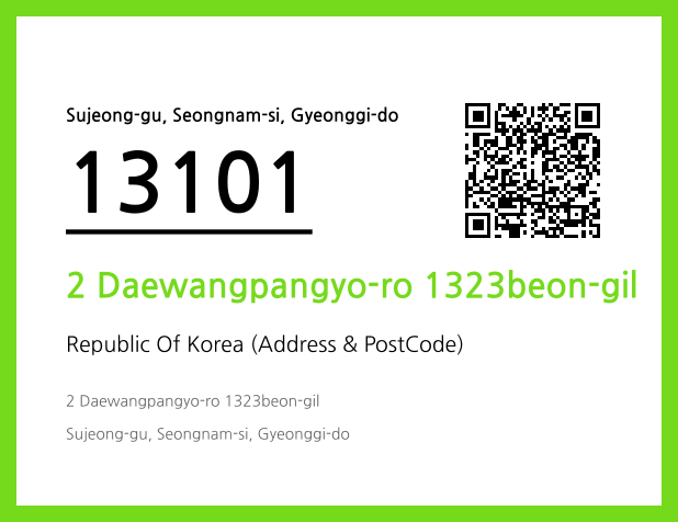 CC BY 4.0 Address and Postal Code QR Code Image (CC BY 4.0)