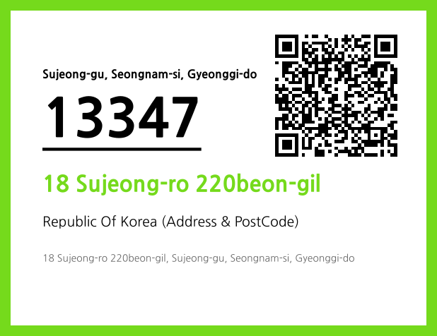 Address and Postal Code QR Code Image (CC BY 4.0)