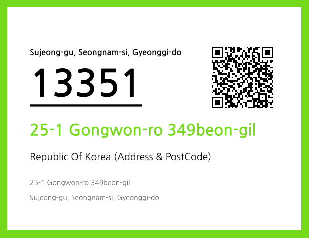 Address and Postal Code QR Code Image (CC BY 4.0)