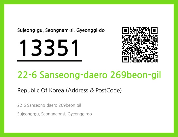 Address and Postal Code QR Code Image (CC BY 4.0)