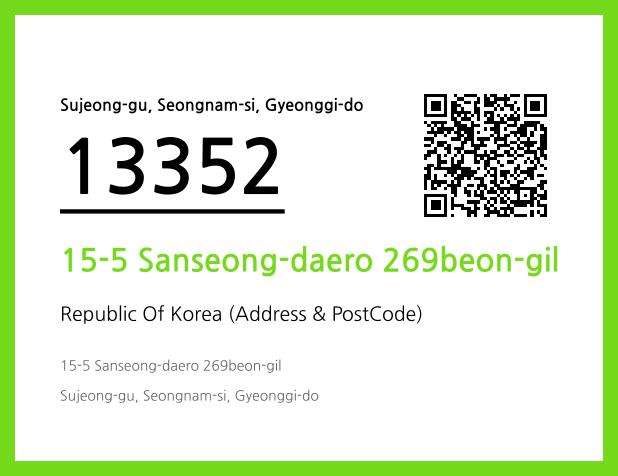 CC BY 4.0 Address and Postal Code QR Code Image (CC BY 4.0)