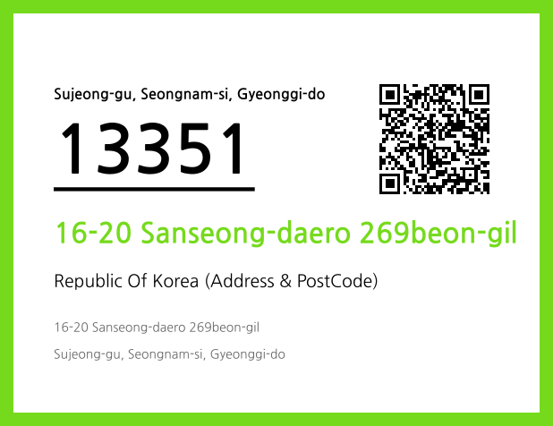 CC BY 4.0 Address and Postal Code QR Code Image (CC BY 4.0)