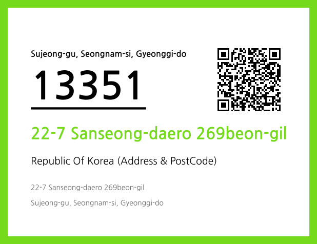 Address and Postal Code QR Code Image (CC BY 4.0)