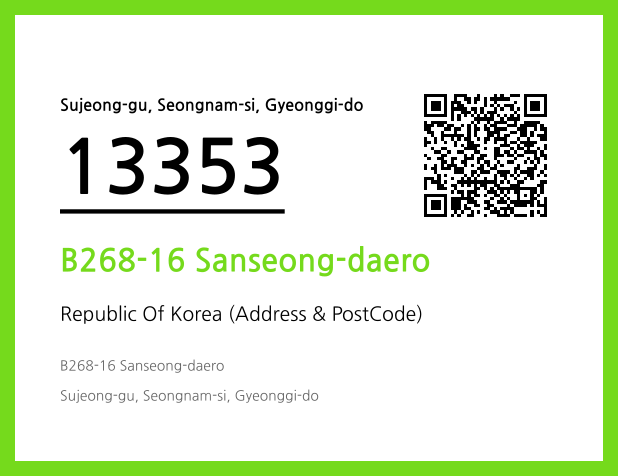 CC BY 4.0 Address and Postal Code QR Code Image (CC BY 4.0)